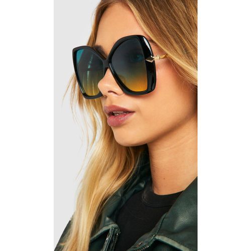 Lunettes De Soleil Oversize À Verres Teintés - boohoo - Modalova