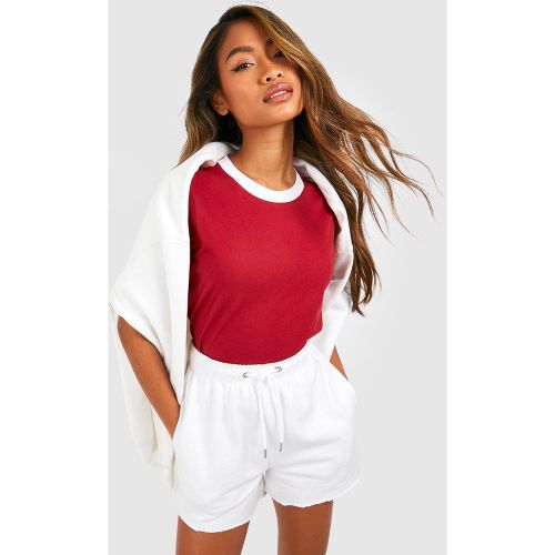 T-Shirt À Col Et Manches Contrastées - boohoo - Modalova