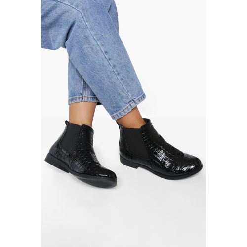 Bottines Chelsea Croco Vernies - boohoo - Modalova