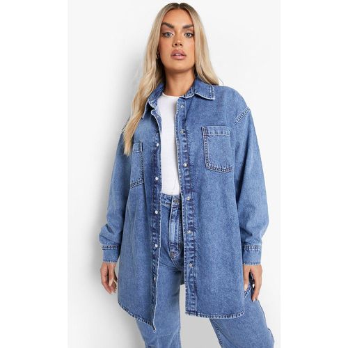 Grande Taille - Chemise Oversize Délavée - boohoo - Modalova