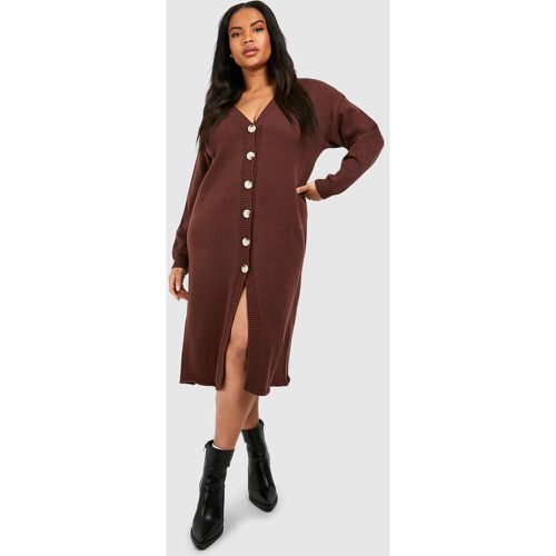 Grande Taille - Robe Cardigan En Maille - - 44-46 - boohoo - Modalova