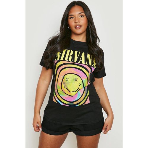 Grande Taille - T-Shirt À Imprimé Nirvana - boohoo - Modalova