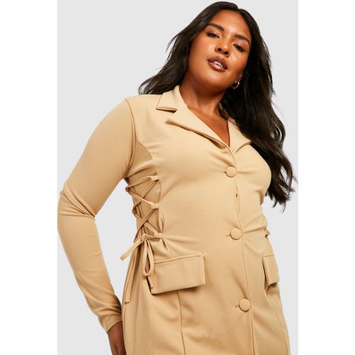 Grande Taille - Robe Blazer Corset - boohoo - Modalova