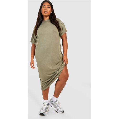 Grande Taille - Robe T-Shirt Mi Longue - boohoo - Modalova