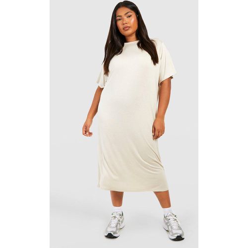 Grande Taille - Robe T-Shirt Mi Longue - boohoo - Modalova