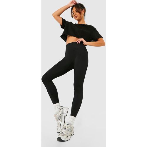 Petite" - Legging Côtelé Taille Haute Sans Coutures - - L/Xl - boohoo - Modalova