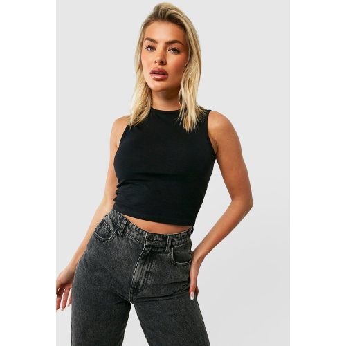 Crop Top Basique À Dos Nageur - boohoo - Modalova