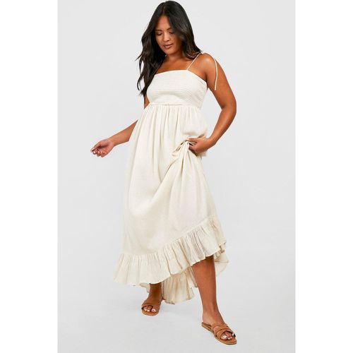 Grande Taille - Robe Mi-Longue Froncée - boohoo - Modalova