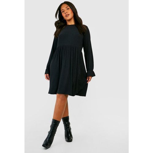 Grande Taille - Robe Babydoll Côtelée - boohoo - Modalova