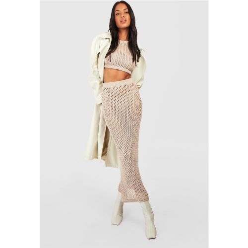 Ensemble En Crochet Avec Jupe Longue - boohoo - Modalova