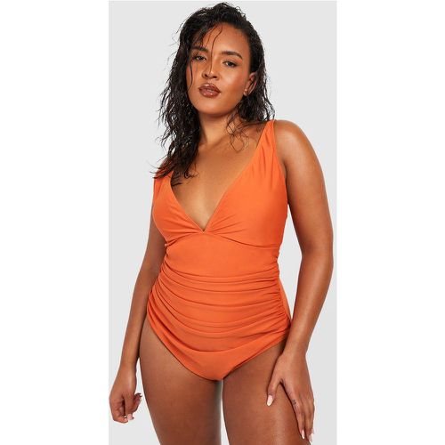 Grande Taille - Maillot De Bain Décolleté - boohoo - Modalova