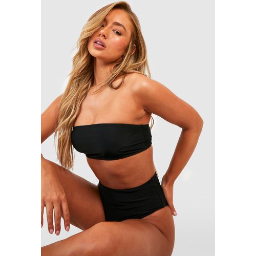 Top De Bikini Style Bandeau Effet Tube - boohoo - Modalova