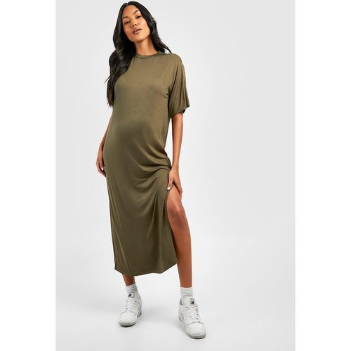 Maternité - Robe T-Shirt De Grossesse Mi-Longue - boohoo - Modalova