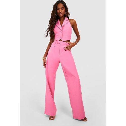 Pantalon Large - Rose - 38, Rose - boohoo - Modalova