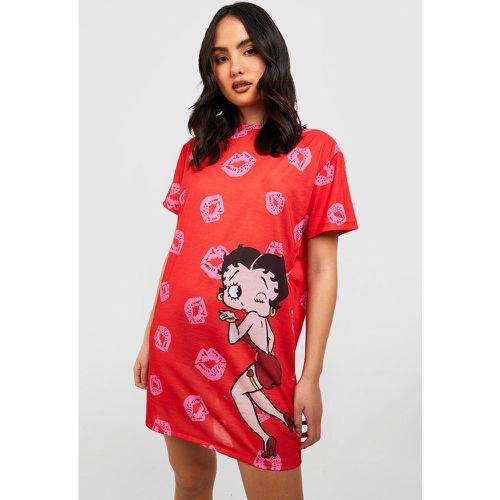 T-Shirt De Pyjama À Imprimé Betty Boop - boohoo - Modalova