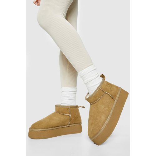 Bottes Fourrées À Plateforme - boohoo - Modalova
