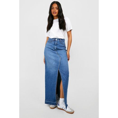 Jupe Longue En Jean Taille Haute - boohoo - Modalova