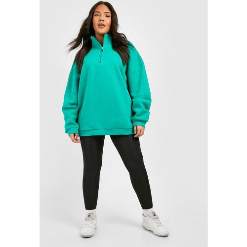 Grande Taille - Sweat Oversize Zippé - boohoo - Modalova