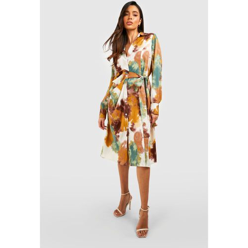 Robe Chemise Nouée Imprimée - boohoo - Modalova