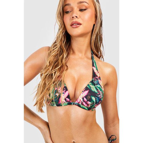 Haut De Maillot Push-Up À Imprimé Tropical - boohoo - Modalova