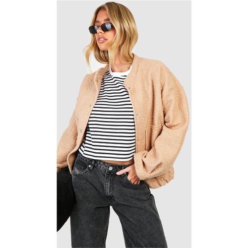 Bomber Oversize Texturé - boohoo - Modalova