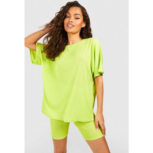 Ensemble Avec T-Shirt Oversize Et Short Cycliste - boohoo - Modalova