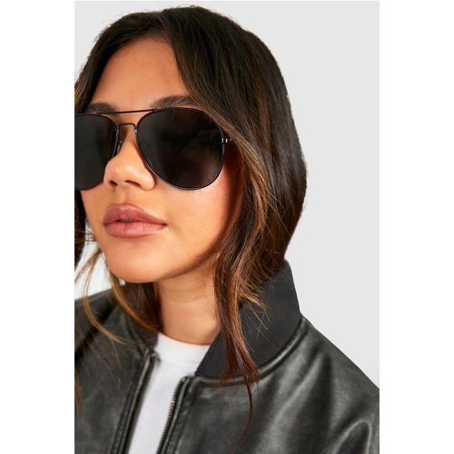 Lunettes De Soleil Aviateur - boohoo - Modalova