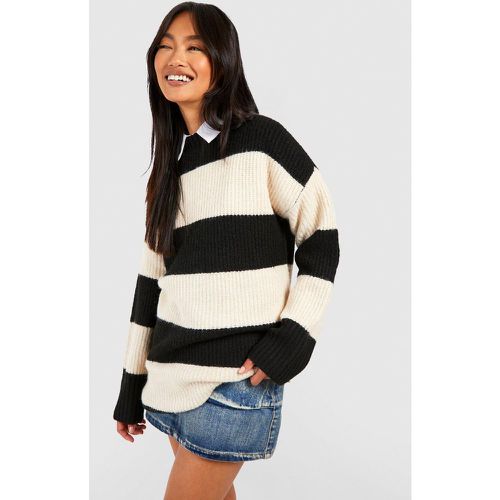 Pull Oversize À Rayures - boohoo - Modalova