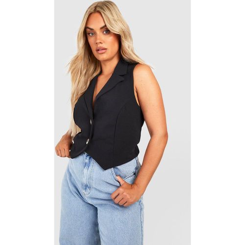 Grande Taille - Gilet De Costume Sans Manches - boohoo - Modalova