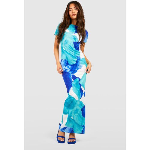 Robe Longue À Imprimé Abstrait - boohoo - Modalova