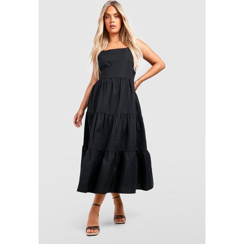 Grande Taille - Robe Longue Froncée - boohoo - Modalova