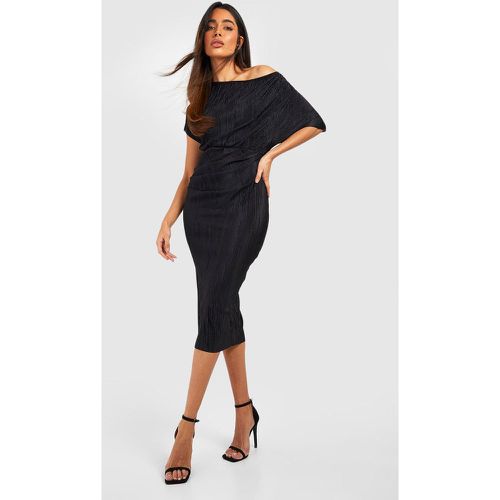 Robe Plissée À Épaules Dénudées - boohoo - Modalova