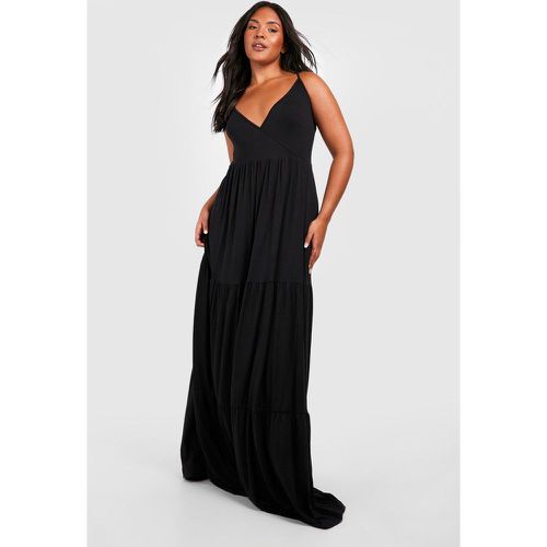 Grande Taille - Robe Longue En Jersey À Bretelles Fines - boohoo - Modalova