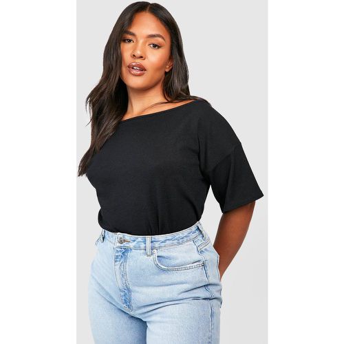 Grande Taille - T-Shirt Oversize À Épaules Tombantes - boohoo - Modalova