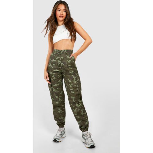 Pantalon Cargo À Imprimé Camouflage - boohoo - Modalova