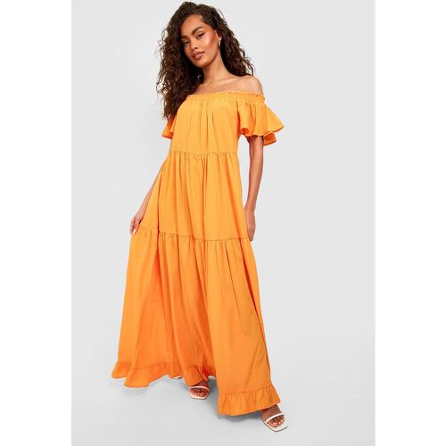 Robe Longue À Volants - boohoo - Modalova