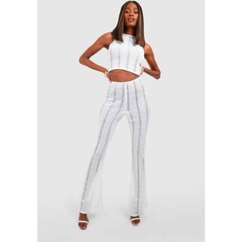 Pantalon Flare Déchiré - boohoo - Modalova