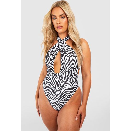 Grande Taille - Maillot De Bain Zébré - boohoo - Modalova