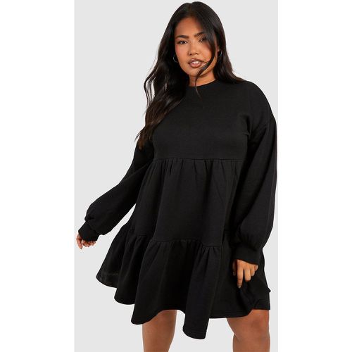 Grande Taille - Robe Sweat À Volants - boohoo - Modalova