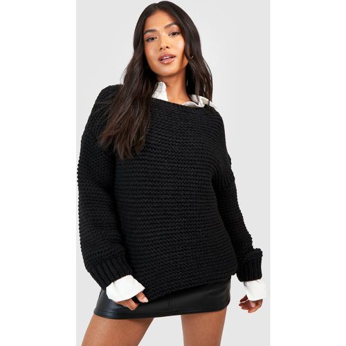 Petite" - Pull Oversize En Maille Premium Épaisse - boohoo - Modalova