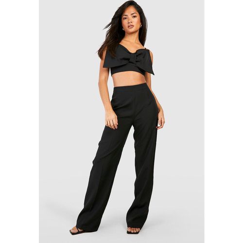 Pantalon Large Taille Haute - boohoo - Modalova