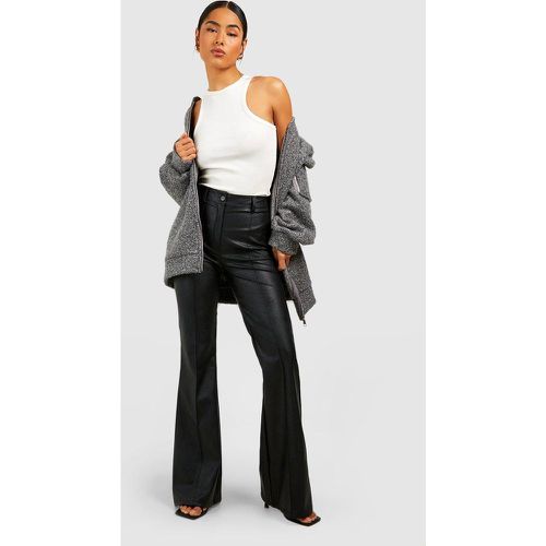 Pantalon Flare En Simili - boohoo - Modalova