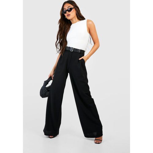 Pantalon Ample - Noir - 40, Noir - boohoo - Modalova