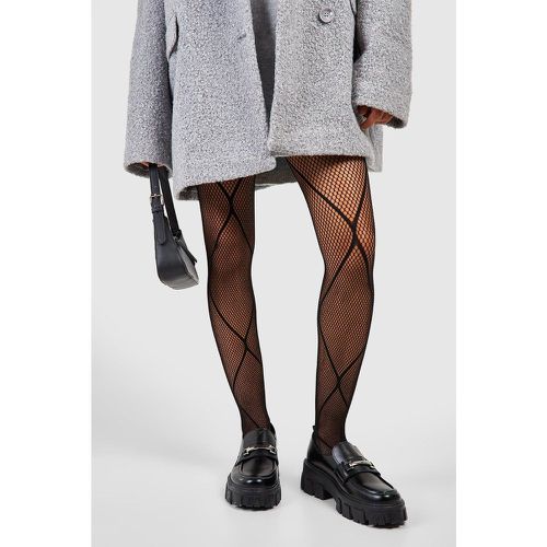 Collants À Motif Losange - boohoo - Modalova