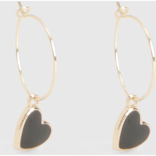 Boucles D'Oreilles Pendantes Cœur - boohoo - Modalova