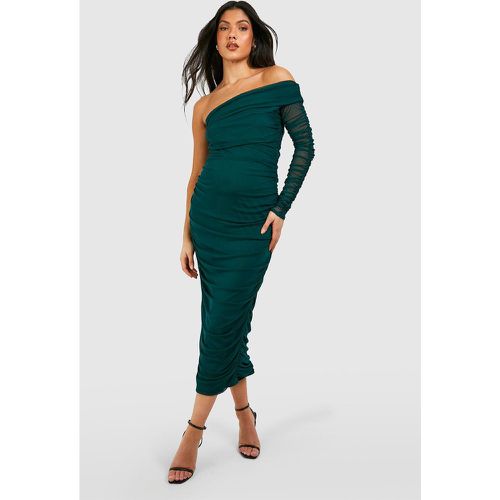 Maternité - Robe De Grossesse Asymétrique Froncée - boohoo - Modalova