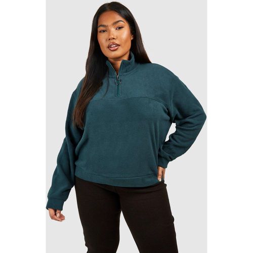 Grande Taille - Sweat Zippé À Anneau - boohoo - Modalova