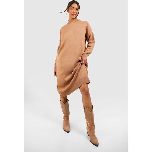 Robe Pull Mi-Longue À En Maille Fine - - M/L - boohoo - Modalova