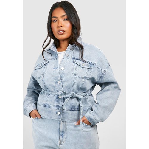 Grande Taille - Veste En Jean - boohoo - Modalova