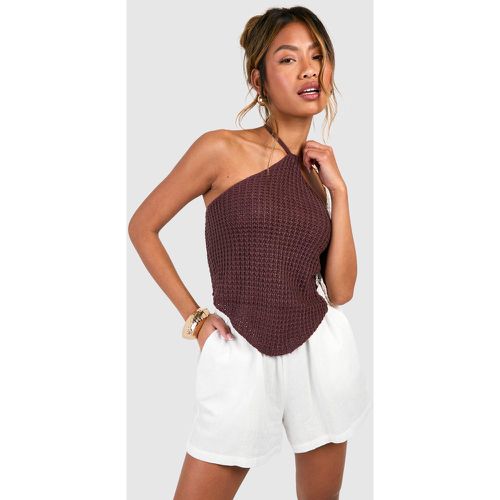 Top En Crochet À Dos Nu - boohoo - Modalova